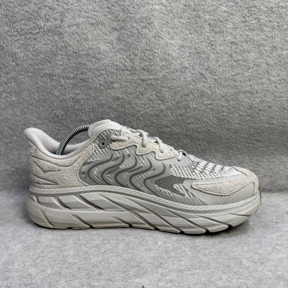 Hoka One One Clifton LS Womens Running Shoes Size 7.5 Grey Sneakers 1141550 STGL - Picture 6 of 10